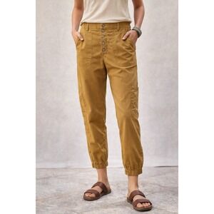 Sundance Jolienne Cotton Cargo Joggers Brown 4